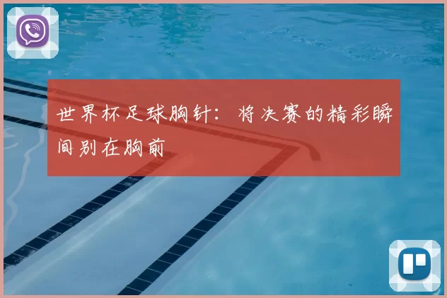 世界杯足球胸针:将决赛的精彩瞬间别在胸前